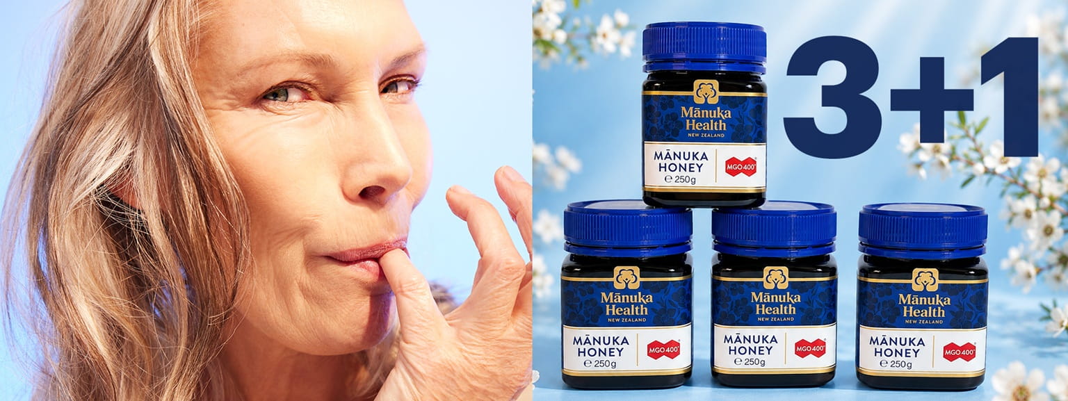 Miód Manuka 3+1 gratis